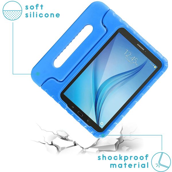 Coque kidsproof avec poignée Samsung Galaxy Tab E 9.6 - Bleu
