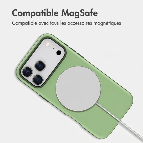 imoshion Coque arrière Color avec Thin MagSafe Ring Apple iPhone 17 Pro - Vert foncé