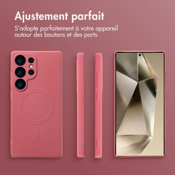 imoshion Coque Couleur avec MagSafe Samsung Galaxy S25 Ultra - Dusty Rose