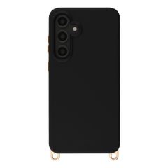 Selencia Coque arrière Rivièra avec MagSafe avec crochets amovibles Samsung Galaxy S24 FE - Velvet Black