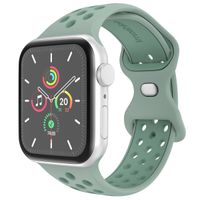 imoshion Bracelet Sport⁺ en silicone Apple Watch | 38/40/41/42 mm - Taille S/M - Light Green & Green