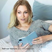 Selencia Étui portefeuille en cuir véritable Apple iPhone 15 Pro Max - Air Blue