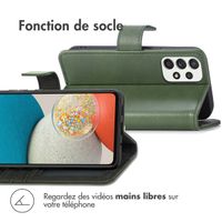 imoshion Étui de télephone portefeuille de luxe Samsung Galaxy A53 - Vert