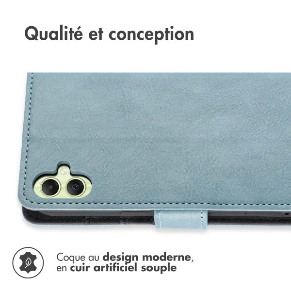 imoshion Étui de télephone portefeuille de luxe Samsung Galaxy A05s - Bleu clair