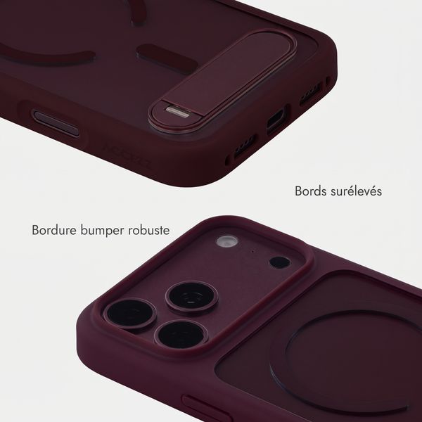 Accezz Coque arrière Hold avec MagSafe Apple iPhone 18 Pro Max / 17 Pro Max - Dark Cherry