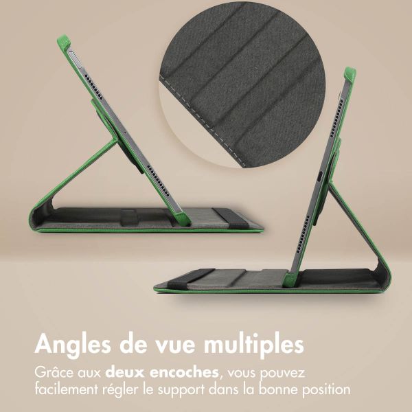 imoshion Coque tablette rotatif à 360° Samsung Galaxy Tab A9 8.7 pouces - Vert