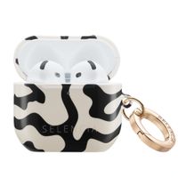 Selencia Coque Vivid  Apple Airpods 4 - Art Wave Black
