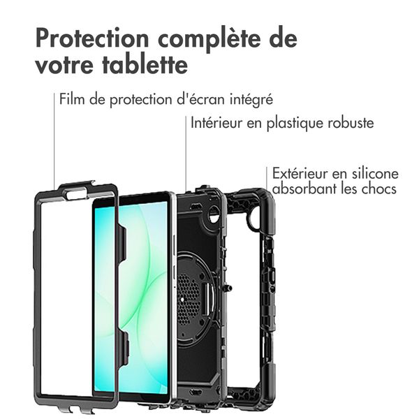 Accezz Coque arrière Defender XT Samsung Galaxy Tab A11 - Noir