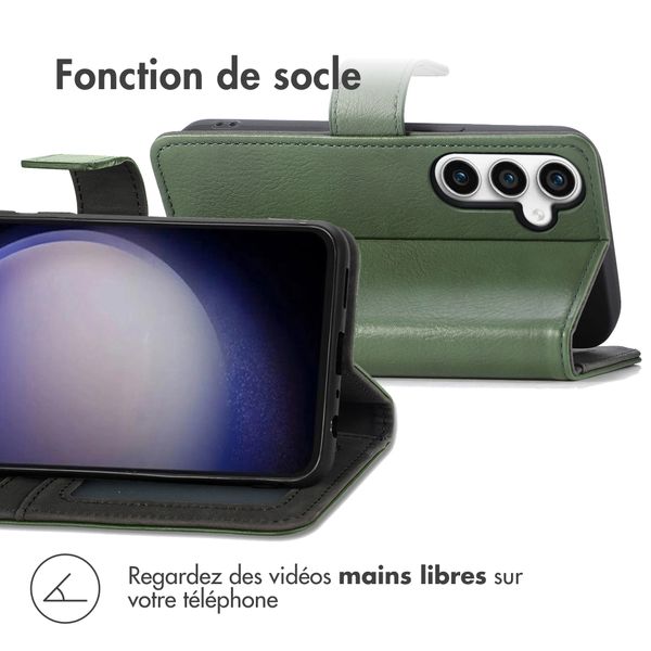 imoshion Étui de télephone portefeuille de luxe Samsung Galaxy S23 FE - Vert
