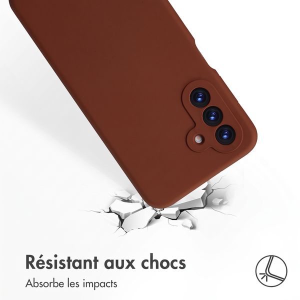 Accezz Coque Liquid Silicone Samsung Galaxy A18 (4G) - New Tea Brown