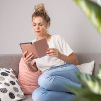 imoshion Étui de liseuse portefeuille Slim Soft Kobo Clara 2E / Tolino Shine 4 - Rose Doré