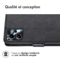 imoshion Étui de télephone portefeuille de luxe Motorola Moto G13 / G23 - Noir