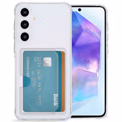 imoshion Coque silicone avec porte-cartes Samsung Galaxy A55 - Transparent