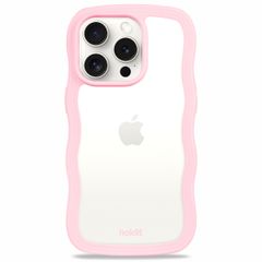 Holdit Coque Wavy Apple iPhone 15 Pro - Transparent / Pink