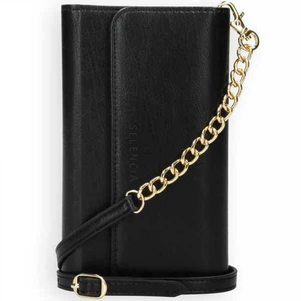 Selencia Pochette amovible en cuir végan Eny Samsung Galaxy S21 Plus - Noir