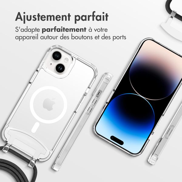 imoshion Coque MagSafe avec cordon amovible Apple iPhone 14 - Transparent