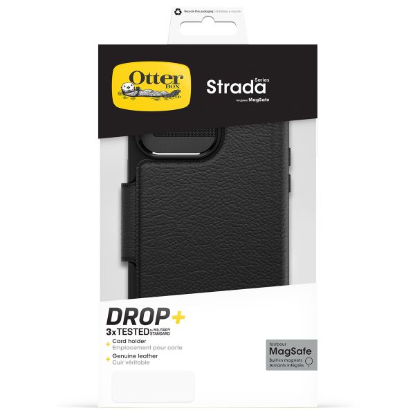 OtterBox Étui de télephone portefeuille Strada MagSafe Apple iPhone 15 Pro Max - Noir