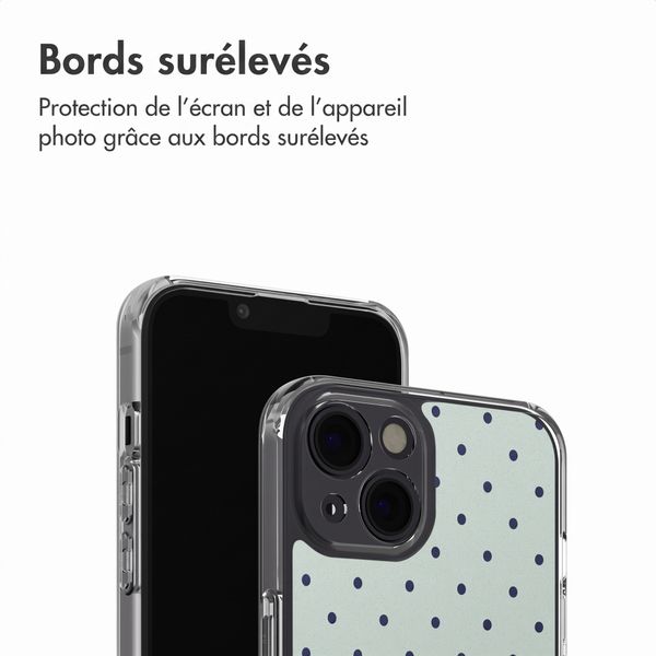 imoshion Coque Design Apple iPhone 13 - Polka Dot Mintgroen