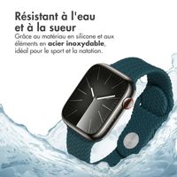 imoshion Bracelet tressé en silicone Apple Watch | 38/40/41/42 mm - Vert foncé