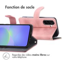 imoshion Etui de télephone portefeuille avec cordon Samsung Galaxy A37 (5G) - Rose