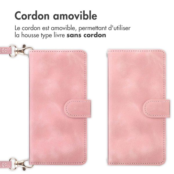 imoshion Etui de télephone portefeuille avec cordon Samsung Galaxy S25 / S24 - Rose