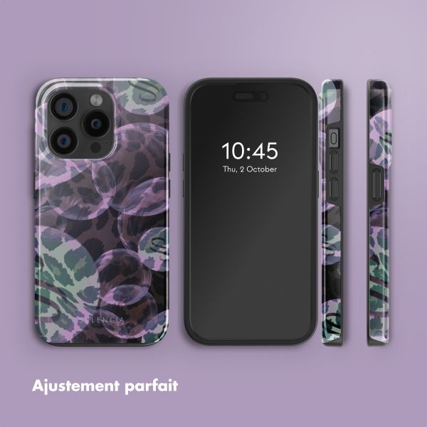 Selencia Coque arrière Vivid avec MagSafe Apple iPhone 15 Pro - Leo Bubble Green