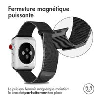 imoshion Bracelet magnétique milanais Apple Watch | 38/40/41/42 mm - Taille M - Noir