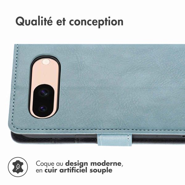 imoshion Étui de télephone portefeuille de luxe Google Pixel 8a - Bleu clair