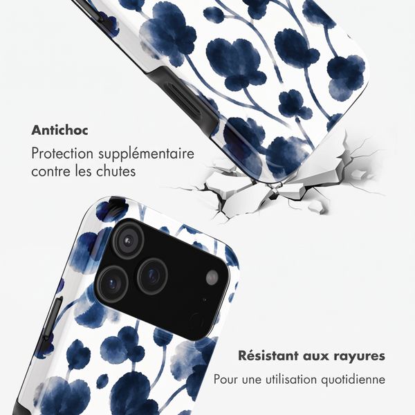 Selencia Coque arrière Vivid avec MagSafe Apple iPhone 18 Pro Max / 17 Pro Max - Midnight Blossom
