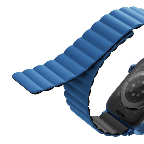 Uniq Bracelet Revix réversible Apple Watch | 44/45/46/49 mm - Caspian (Blue/Black)
