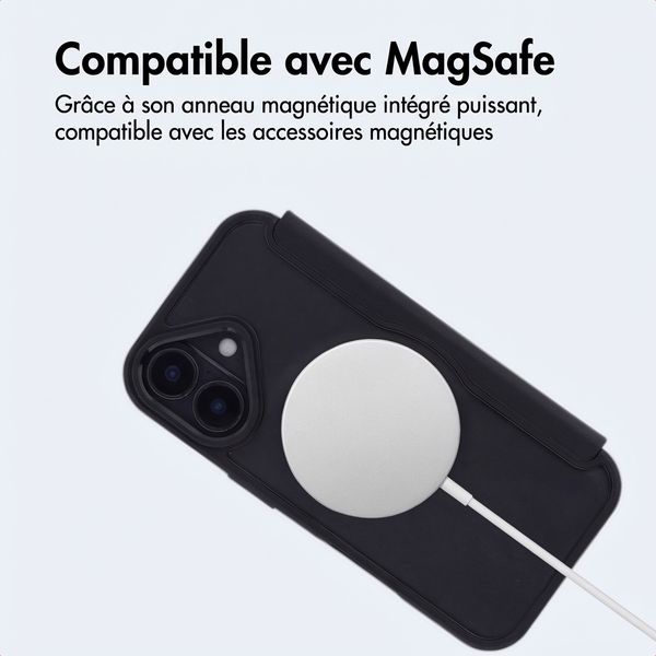 imoshion Bookcase transparente avec MagSafe Apple iPhone 17 - Noir