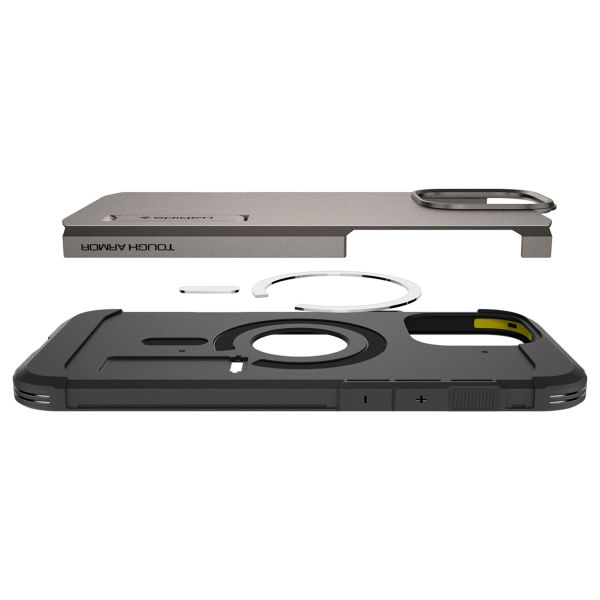 Spigen Coque Tough Armor MagSafe Apple iPhone 16 Pro - Gunmetal