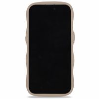 Holdit Coque Wavy Apple iPhone 17e / 16e / 15 / 14 / 13 - Mocha Brown / Transparent
