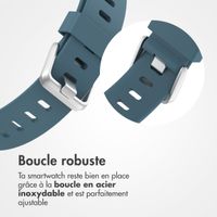 imoshion Bracelet silicone Fitbit Versa / Versa 2 / Versa Lite - Taille L - Bleu & Gris