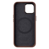 Woodcessories Coque Bio Leather MagSafe Apple iPhone 15 - Marron
