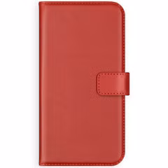 Selencia Étui portefeuille en cuir véritable Samsung Galaxy S20 Plus - Rouge