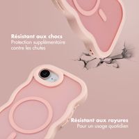 Selencia Coque arrière Wavy avec MagSafe Apple iPhone 17e / 16e - Soft Pink