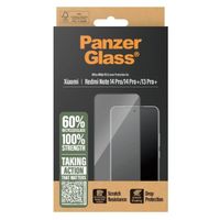 PanzerGlass Protection d'écran Ultra-Wide Fit Anti-bactérienne Xiaomi Redmi Note 14 Pro (4G/5G) / 14 Pro Plus / 13 Pro Plus