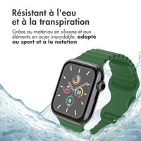 imoshion Bracelet Athletic en silicone Apple Watch | 44/45/46/49 mm - Vert foncé