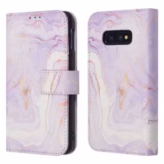 imoshion Étui de télephone portefeuille Design Samsung Galaxy S10e - Purple Marble
