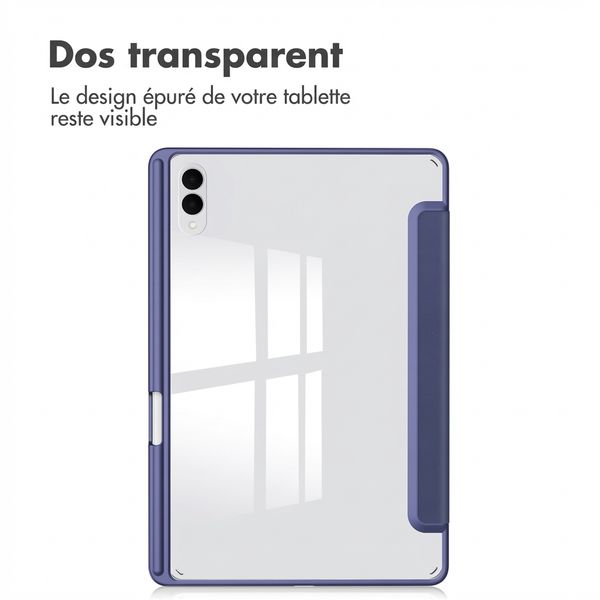 imoshion Coque tablette rigide Trifold Samsung Galaxy Tab S11 Ultra - Bleu foncé