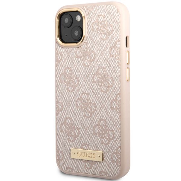 Guess Coque 4G Logo Monogram MagSafe Apple iPhone 14 - Rose