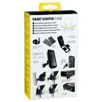 Lampa Support de téléphone Smart Case pour scooter - Résistant aux éclaboussures - Rotation à 360° - Fixation sur rétroviseur et pare-brise - Noir