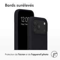 Accezz Coque Liquid Silicone avec MagSafe Apple iPhone 18 Pro Max / 17 Pro Max - Noir