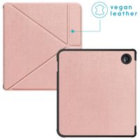 imoshion Étui de liseuse portefeuille Pliable Kobo Libra 2 / Tolino Vision 6 - Rose Doré