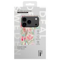 iDeal of Sweden Coque Clear MagSafe Apple iPhone 17e / 16e / 15 / 14 / 13 - Tulip Bloom