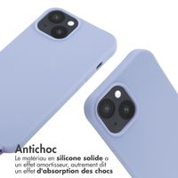 imoshion Coque en silicone avec cordon Apple iPhone 14 - Violet