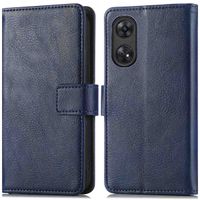 imoshion Étui de télephone portefeuille de luxe Oppo Reno 8 T (4G) - Bleu foncé