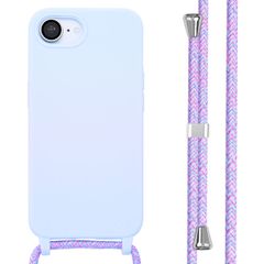 imoshion Coque en silicone avec cordon Apple iPhone 17e / 16e - Violet