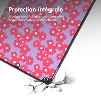 imoshion Coque tablette Design Trifold Apple iPad 9 (2021) 10.2 pouces / iPad 8 (2020) 10.2 pouces / iPad 7 (2019) 10.2 pouces - Dusty Rose